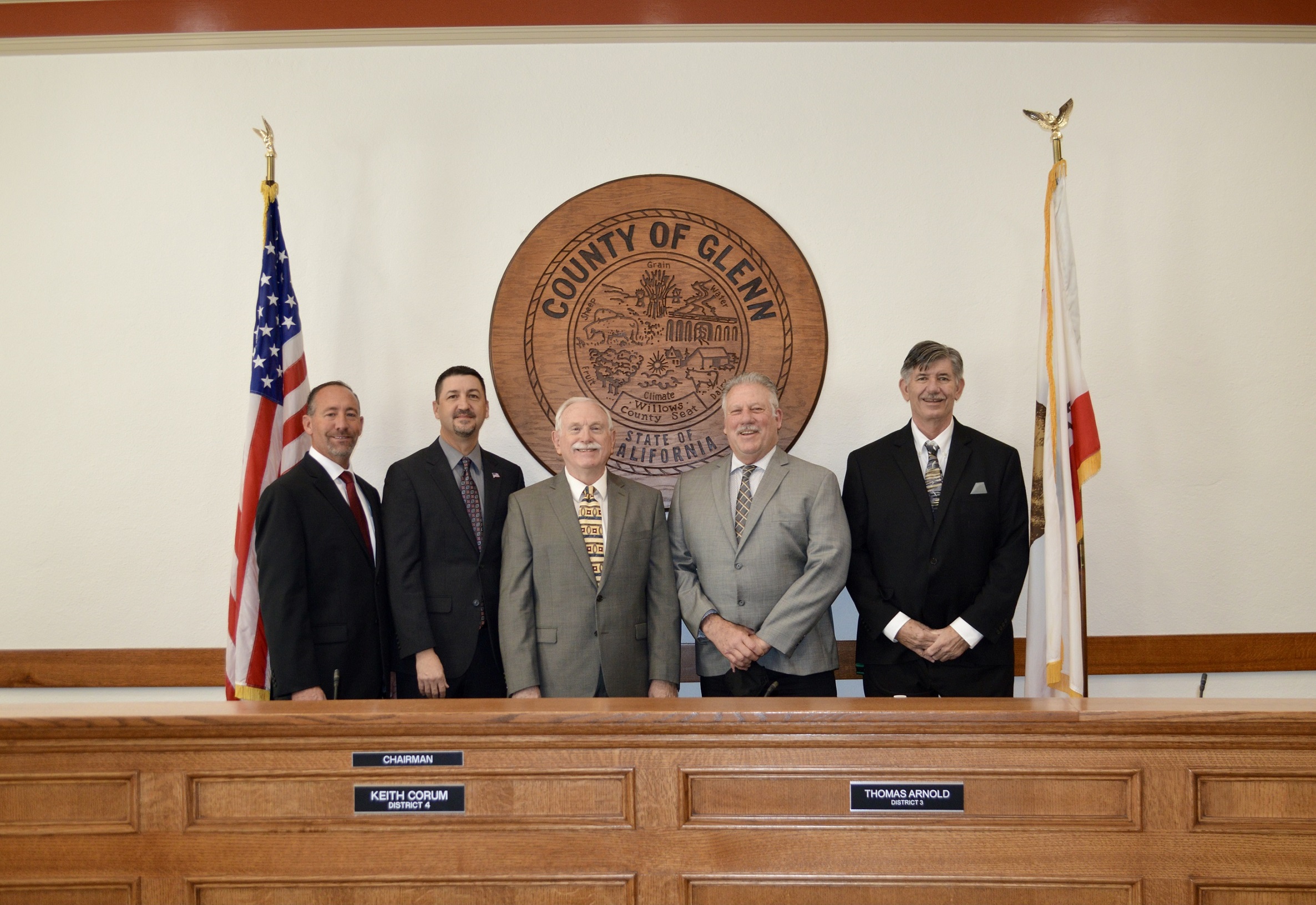 Picture of Glenn County Board of Supervisors January 2021
