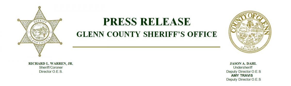 Glenn County Sheriff's Office Press Release