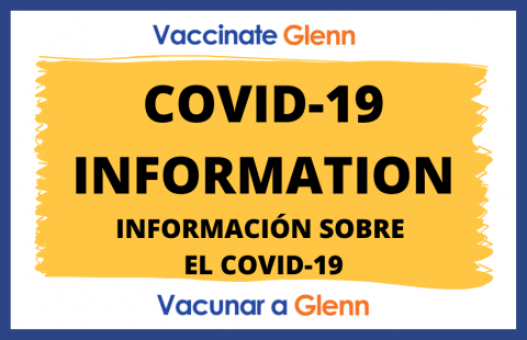 Image that reads "COVID-19 information."